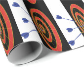 Papier Cadeau Cible de flechettes (Coin rond)