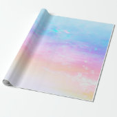 Papier Cadeau Ciel arc-en-ciel Pastel (Déroulé)