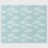 Papier Cadeau Ciel bleu avec des nuages (Plat)