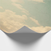 Papier Cadeau Ciel bleu avec un peu de blanc bouffant nuageux, v (Coin)