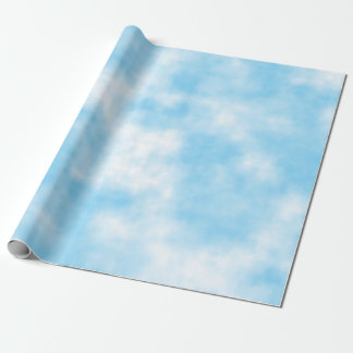 Papier Cadeau Ciel bleu et art Cloud personnalisés