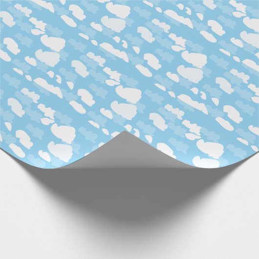 Papier Cadeau Ciel bleu nuages (Coin)