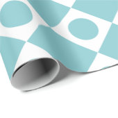 Papier Cadeau Ciel de Mod Retro 60 (Coin rond)