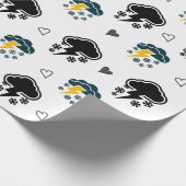 Papier Cadeau "Ciels électriques : Papier d'enveloppement de ton (Coin)