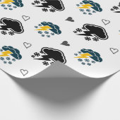 Papier Cadeau "Ciels orageux : Papier à enveloppement nuageux et (Coin)