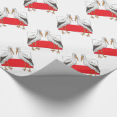 Papier Cadeau Cigogne blanche polonaise (Coin)