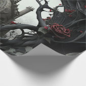 Papier Cadeau Cimetière gothique Jardin Rose (Coin)