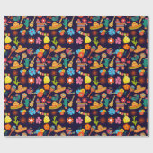 Papier Cadeau Cinco De Mayo Mexicain mignon motif (Plat)