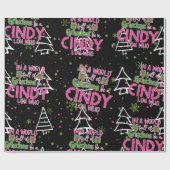 Papier Cadeau Cindy Lou Qui Enveloppe Du Papier (Plat)
