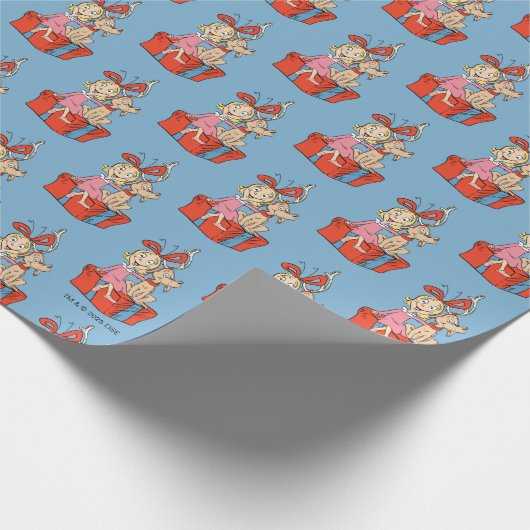 Papier Cadeau Cindy Lou Who and Max on a Present (Coin)