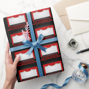 Papier Cadeau Cinéma Théâtre carrelé