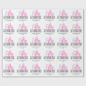 Papier Cadeau Cinquante et fabuleux 50e anniversaire avec texte (Plat)