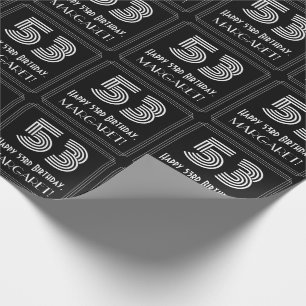 Papier Cadeau cinquante-troisième Anniversaire : Regard inspir