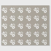Papier Cadeau cinquantième Couleur nommée faite sur commande V20 (Plat)