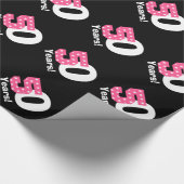 Papier Cadeau cinquantième Couleur nommée faite sur commande V45 (Coin)