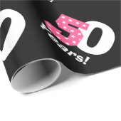 Papier Cadeau cinquantième Couleur nommée faite sur commande V45 (Coin rond)