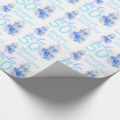 Papier Cadeau cinquantième enveloppe de cadeau appelée de (Coin)