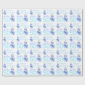 Papier Cadeau cinquantième enveloppe de cadeau appelée de (Plat)