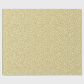 Papier Cadeau cinquantième Or de motif de nombre d'anniversaire (Plat)