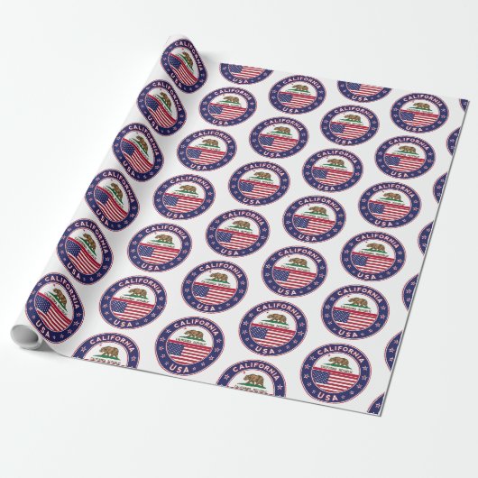 Papier Cadeau circle design, (Déroulé)