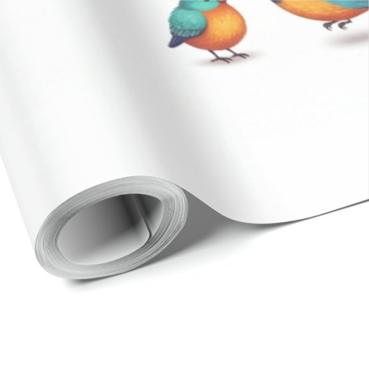 Papier Cadeau Circle of Flight - Harmony in Motion (Coin rond)