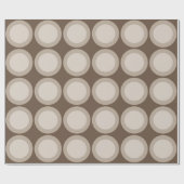 Papier Cadeau Circles Brown (Plat)