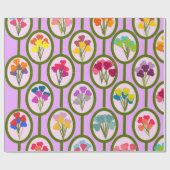 Papier Cadeau Circles of Flowers (Plat)