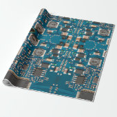 Papier Cadeau Circuit board (Déroulé)