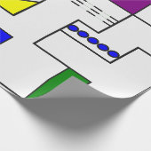 Papier Cadeau Circuits de Bauhaus (Coin)