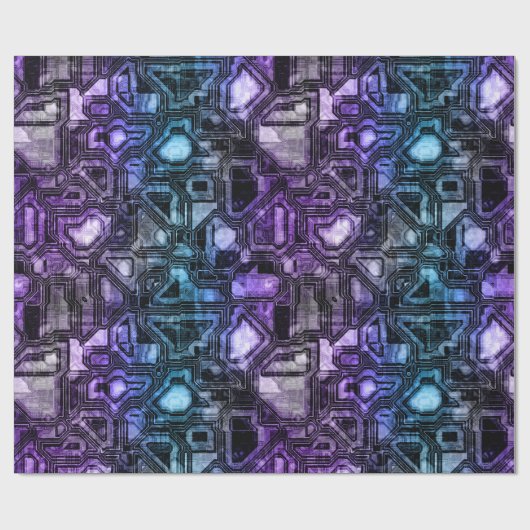 Papier Cadeau circuits gemstone - astro shadow : (Plat)