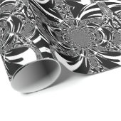 Papier Cadeau Circulaire Zebra Kaleidoscope Art (Coin rond)