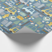 Papier Cadeau Circulation en ville Transport Enfants (Coin)