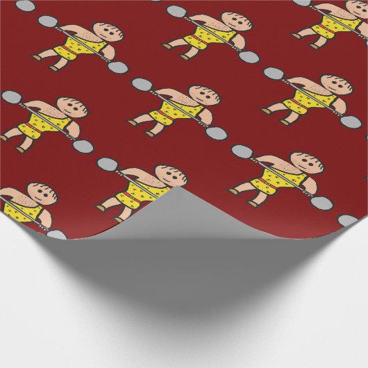 Papier Cadeau Circus Strongman (Coin)