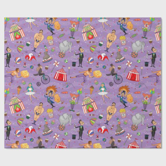 Papier Cadeau Cirque (Plat)