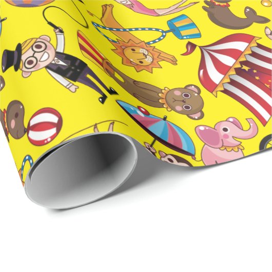 Papier Cadeau Cirque (Coin rond)