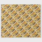 Papier Cadeau Cirque ancien (Plat)