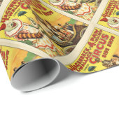 Papier Cadeau Cirque ancien (Coin rond)