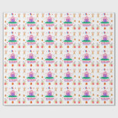 Papier Cadeau Cirque Carnaval Thème Coloré Anniversaire (Plat)