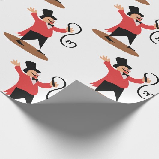 Papier Cadeau Cirque Ringmaster (Coin)