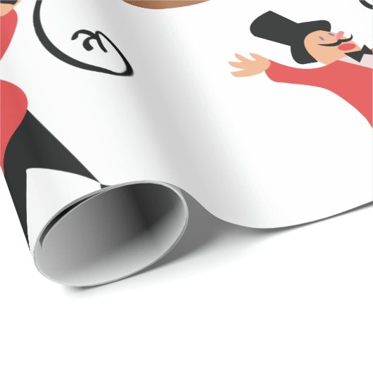 Papier Cadeau Cirque Ringmaster (Coin rond)