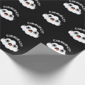 Papier Cadeau Cirrus Météo Cirrus Nuage Pun Dark BG (Coin)