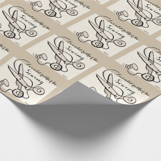 Papier Cadeau Ciseaux à coudre (Coin)