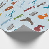 Papier Cadeau Ciseaux de coiffure pour salon de coiffure (Coin)