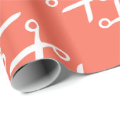 Papier Cadeau Ciseaux de coupe élégants Coiffeur Tailleur (Coin rond)