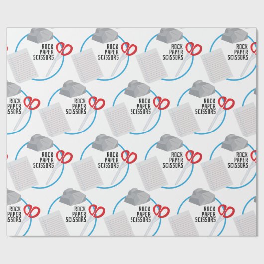 Papier Cadeau Ciseaux de papier rock (Plat)