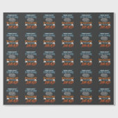 Papier Cadeau Citation amusante de l'inspecteur de police scient (Plat)