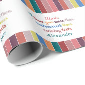 Papier Cadeau Citation d'amour drôle de correction automatique - (Coin rond)