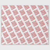 Papier Cadeau Citation de Noël  (Plat)