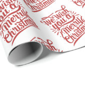 Papier Cadeau Citation de Noël  (Coin rond)