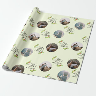 Papier Cadeau Citation de Noël Plus Merveilleux temps